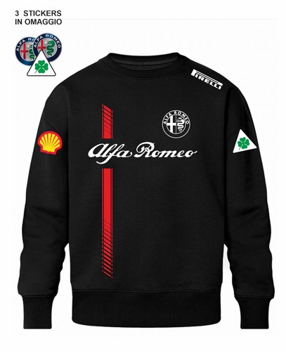 Felpa girocollo alfa romeo - felpa,