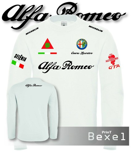 Felpa girocollo stampata - felpa, alfa