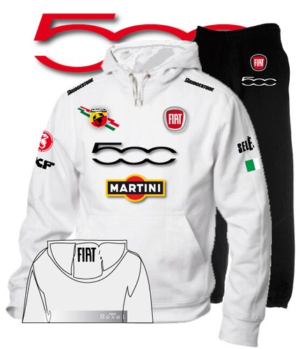 Tuta felpa hoodie neutra - tuta,