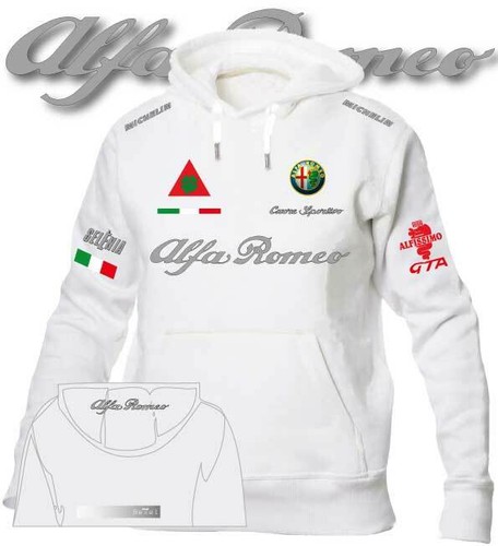 Felpa hoodie printed argento - hoodie,
