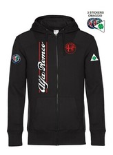 Felpa cappuccio e zip ALFA