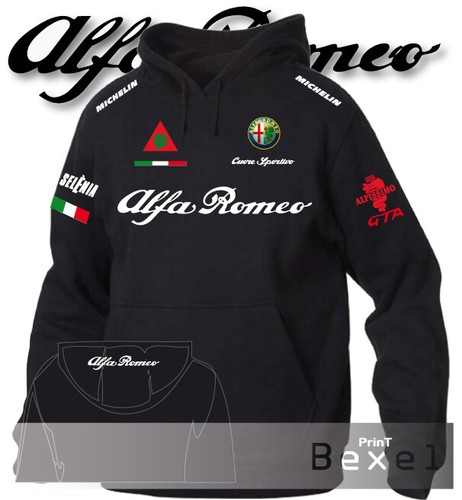 Felpa hoodie printed - , alfa