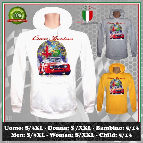 Felpa alfa romeo - felpa, cuore