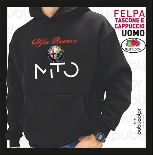 Felpa cappuccio tascone uomo - felpa,